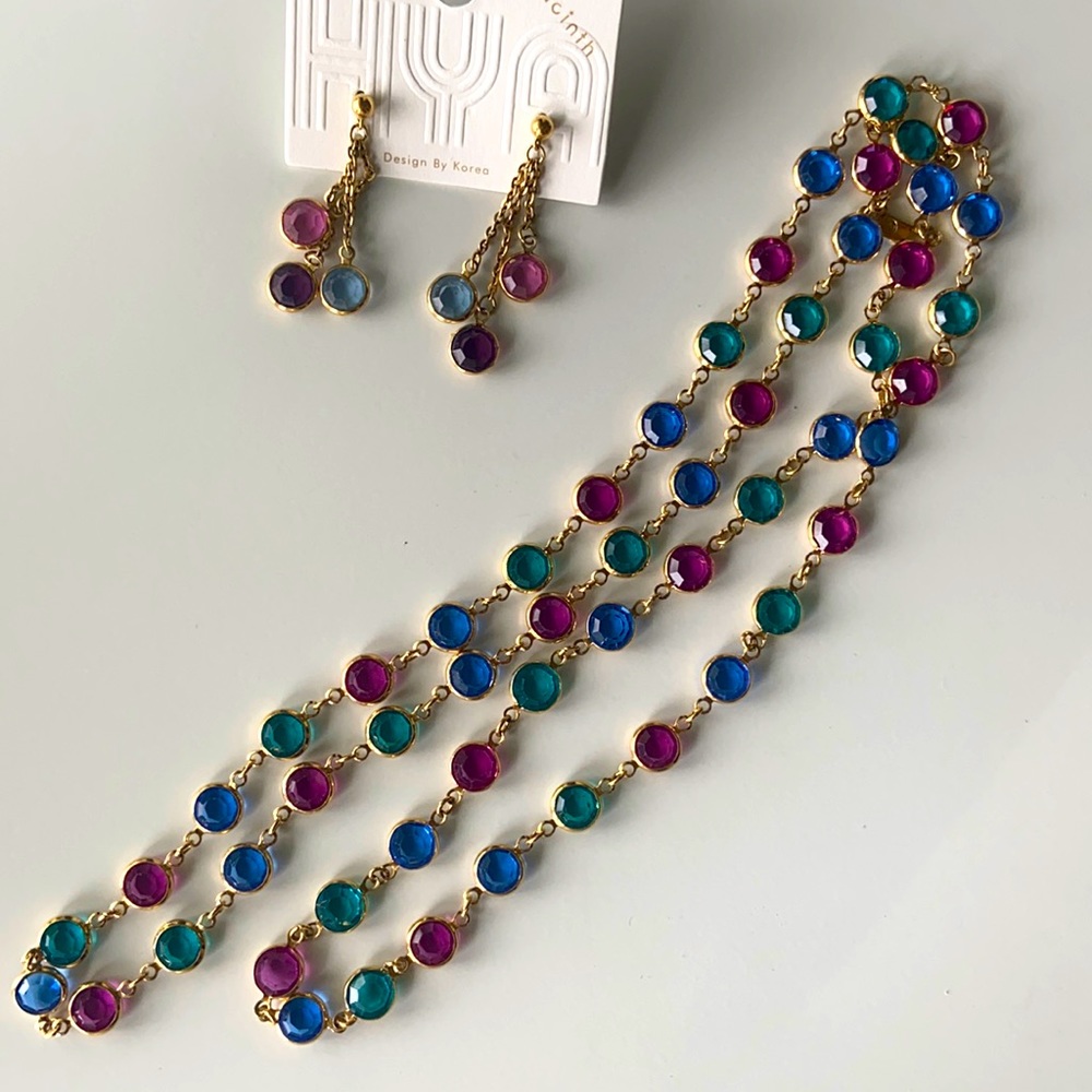 Vintage Swarovski Necklace and Earring Set